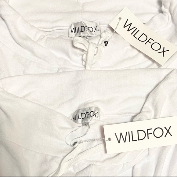 NWT WILDFOX White Tennis Club Pants White Size Large - Picture 5 of 5